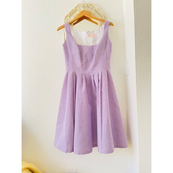 Wendy Harrison Pink Label Purple Fit and Flare Dress Sz S - Picture 1 of 9